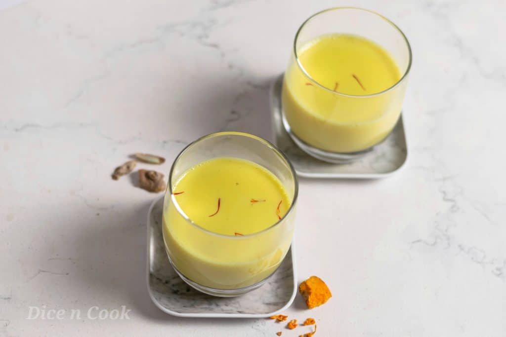 Turmeric-saffron-milk