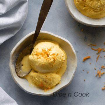 ice cream in a bowl