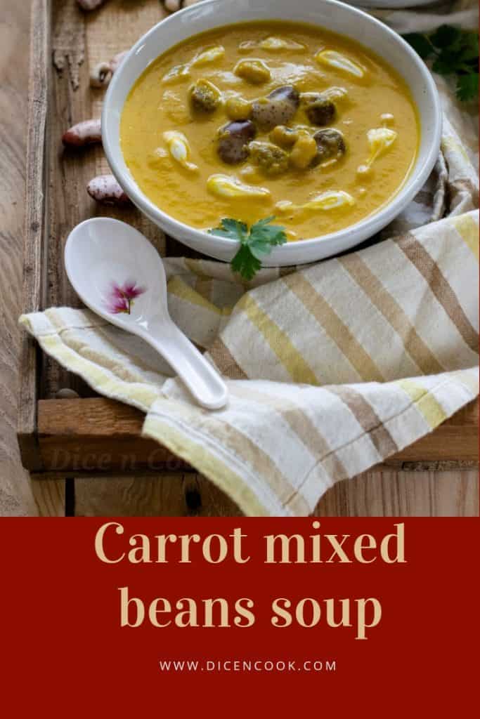 Carrot-mixed-beans-soup