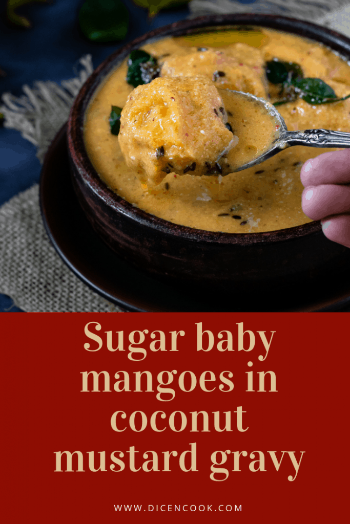 Sugar-baby-mangoes-in-coconut-mustard-gravy