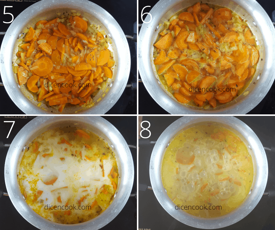 Carrot turmeric soup