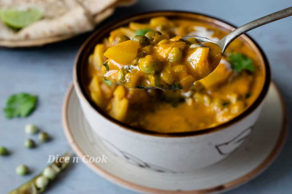 Healthy pigeon peas potato curry recipe