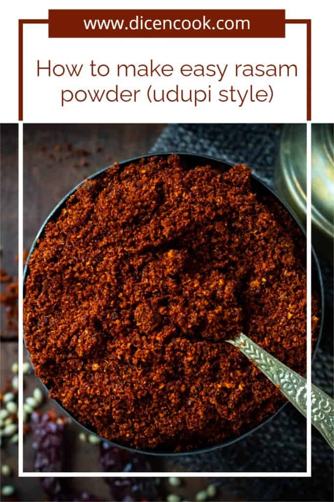 How to make udupi style rasam powder