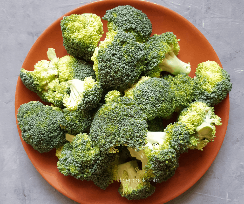 Broccoli on a plate