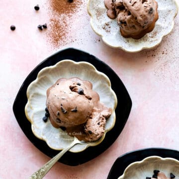 Easy double chocolate ice cream (video recipe)