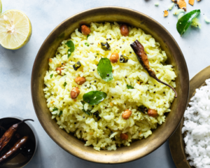 Chitranna or Lemon rice