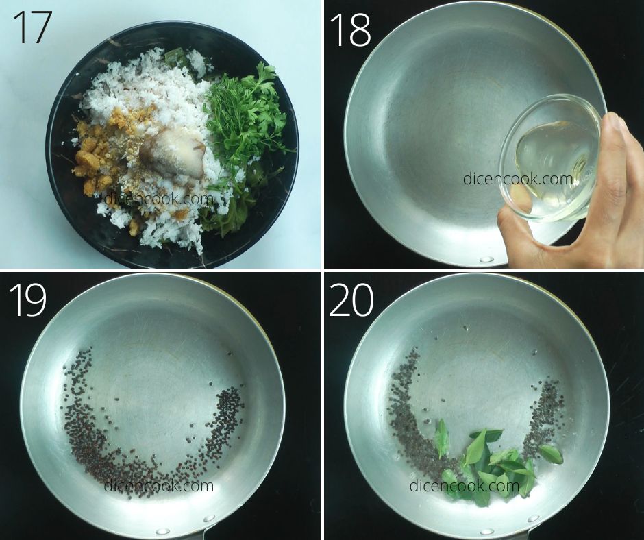 Chutney making steps