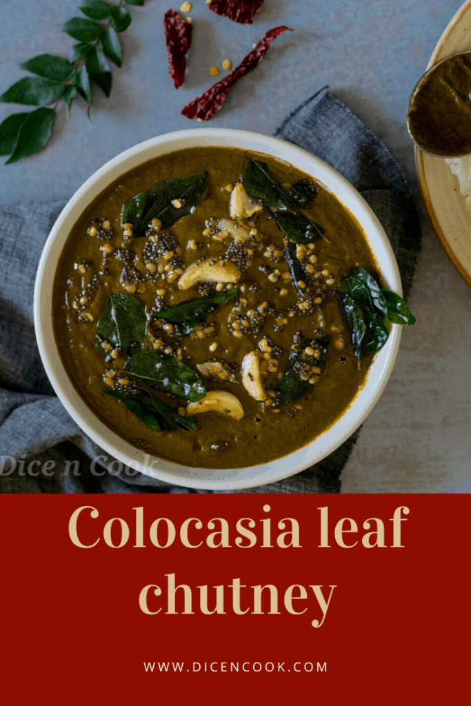 Colocasia-leaf-chutney