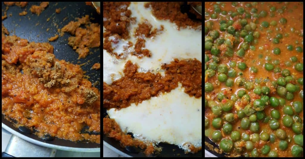 Green peas turmeric curry