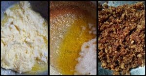 Eggless almond ghee residue biscuits