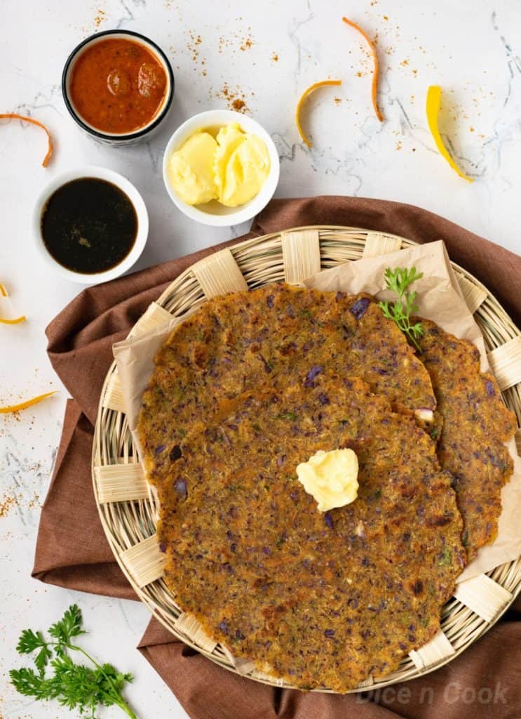 Mixed-veg-akki-rotti