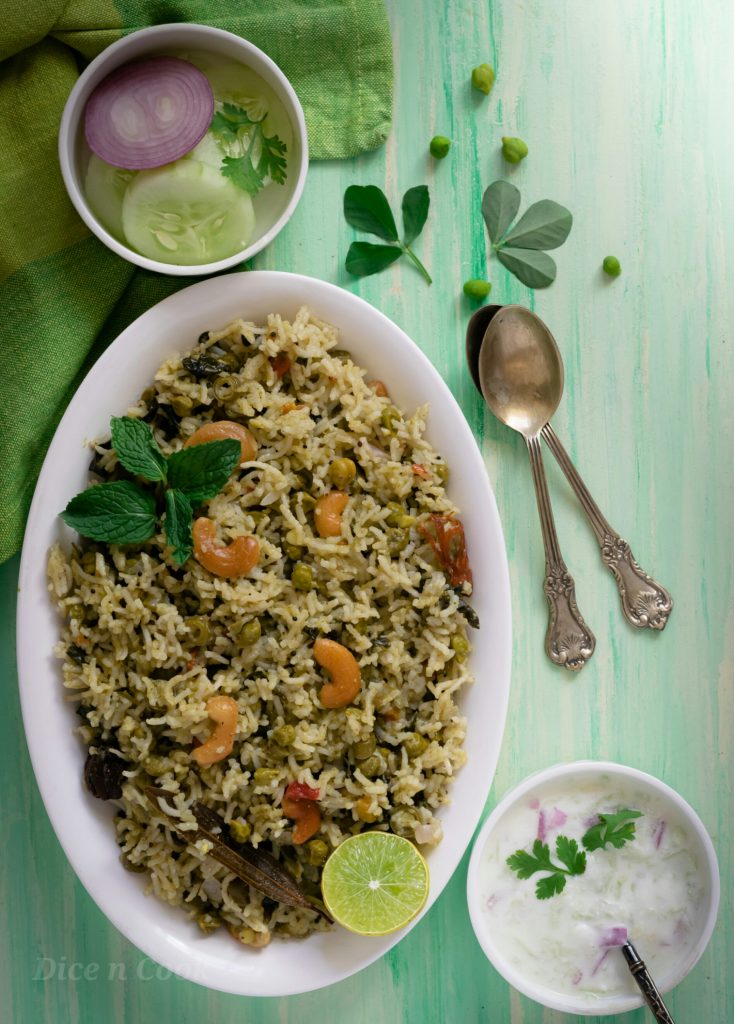 Hara-bara-veg-pulao