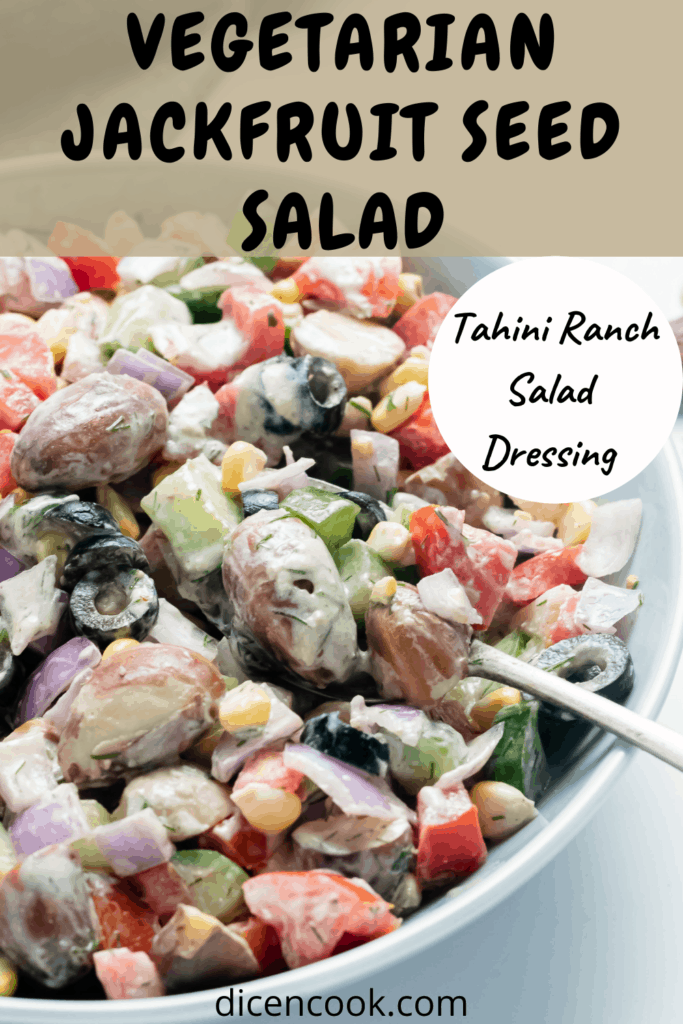 jackfruit seed vegetarian salad