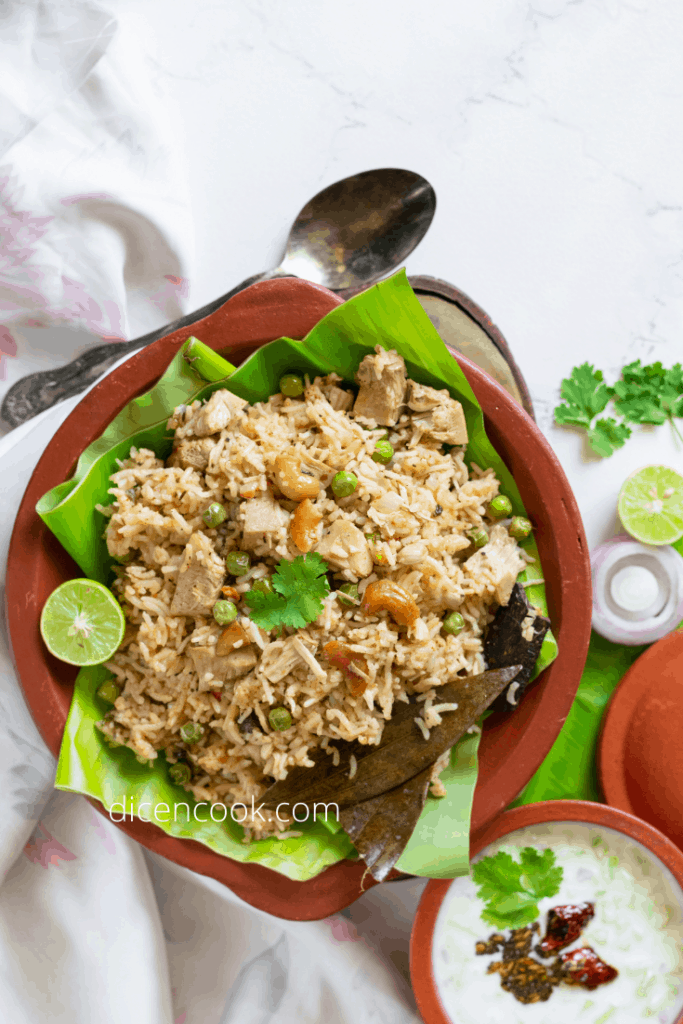 Raw jackfruit biryani