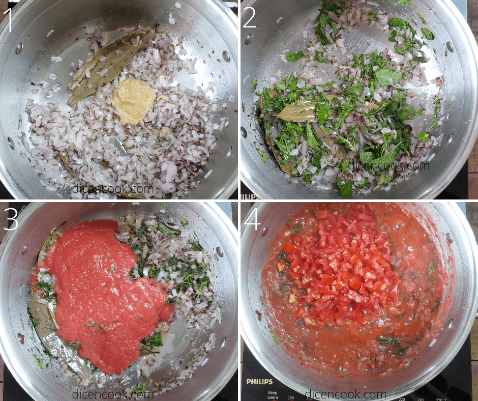 An Indian style Tomato peas rice 