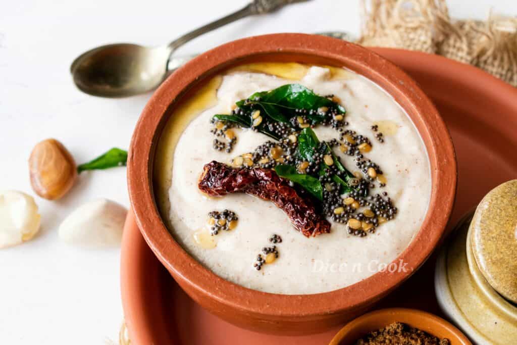 Jackfruit seed coconut chutney recipe