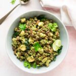 Jackfruit seed chickpea usli